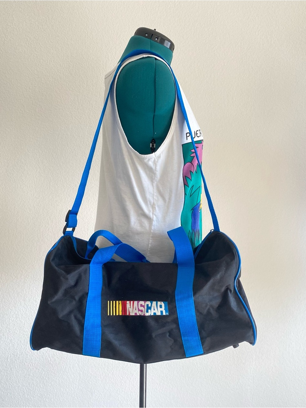 Vintage Nascar MBNA duffle bag